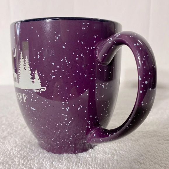 Purple Ceramic Banff Forest Moose Souvenir Mug - Picture 6 of 13
